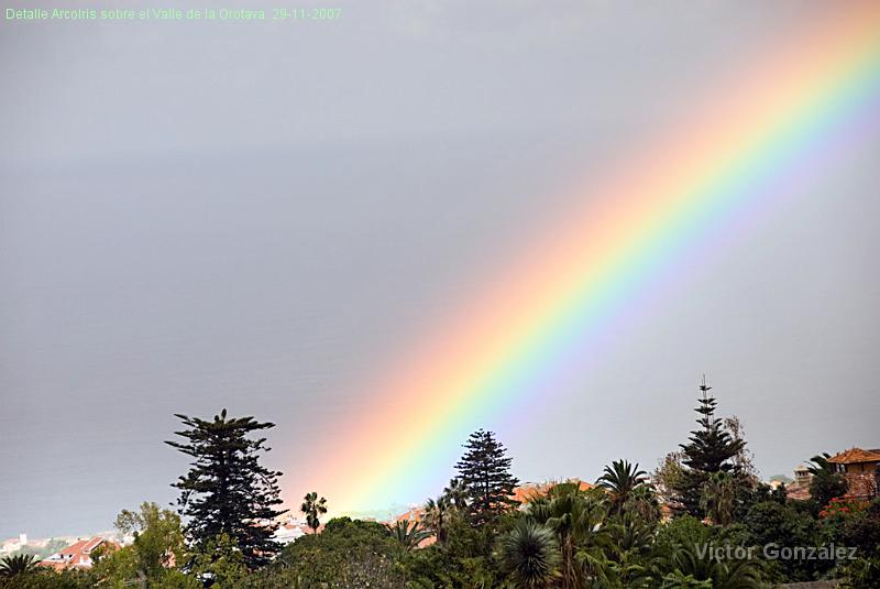 ArcoIris29112007.jpg - Detalle ArcoIris sobre el Valle de la Orotava. 29-11-2007