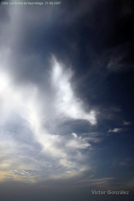 NubeMurcielago21092007.jpg - Cirro con forma de murciélago. 21-09-2007